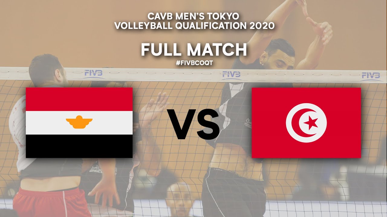 EGY vs. TUN - Full Match | CAVB Men's Tokyo Volleyball Qualification 2020