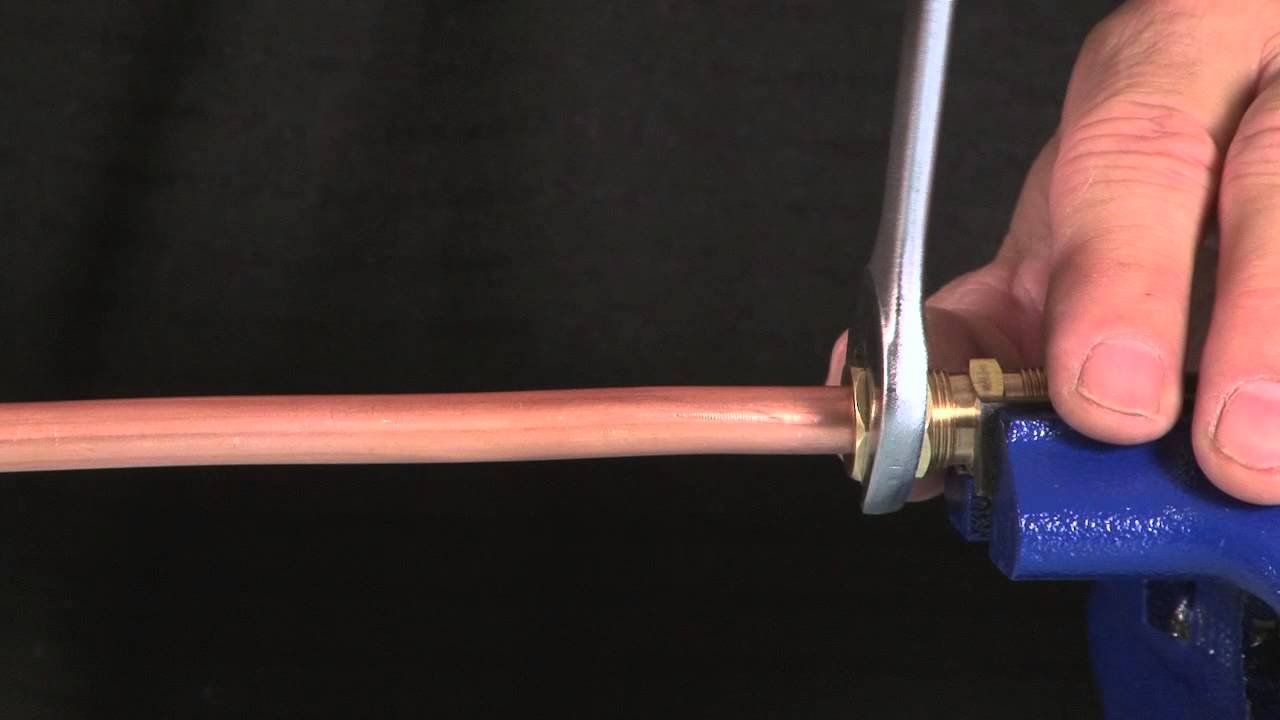 How To Install a Compression Fitting on Copper or Plastic Tubing