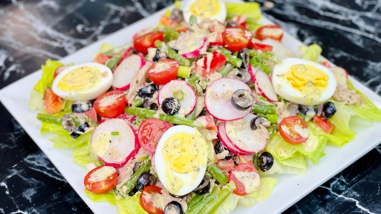 РЕЦЕПТ САЛАТА НИЖУАЗ 🥗 С СУБТИТРАМИ