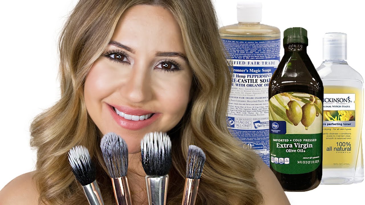 How To Make Brush Cleaner - Clean Your Makeup Brushes Naturally