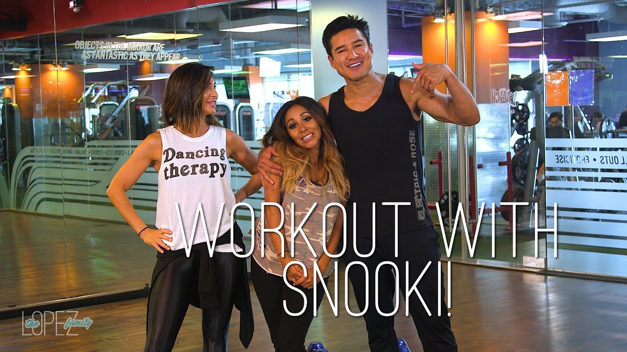 Mario and Courtney Lopez Workout with Nicole 