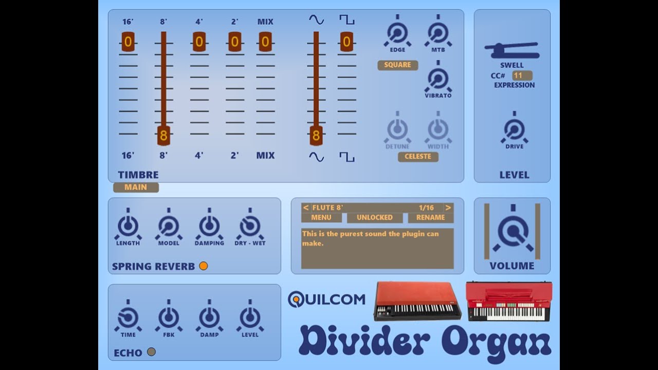 Quilcom Divider Organ