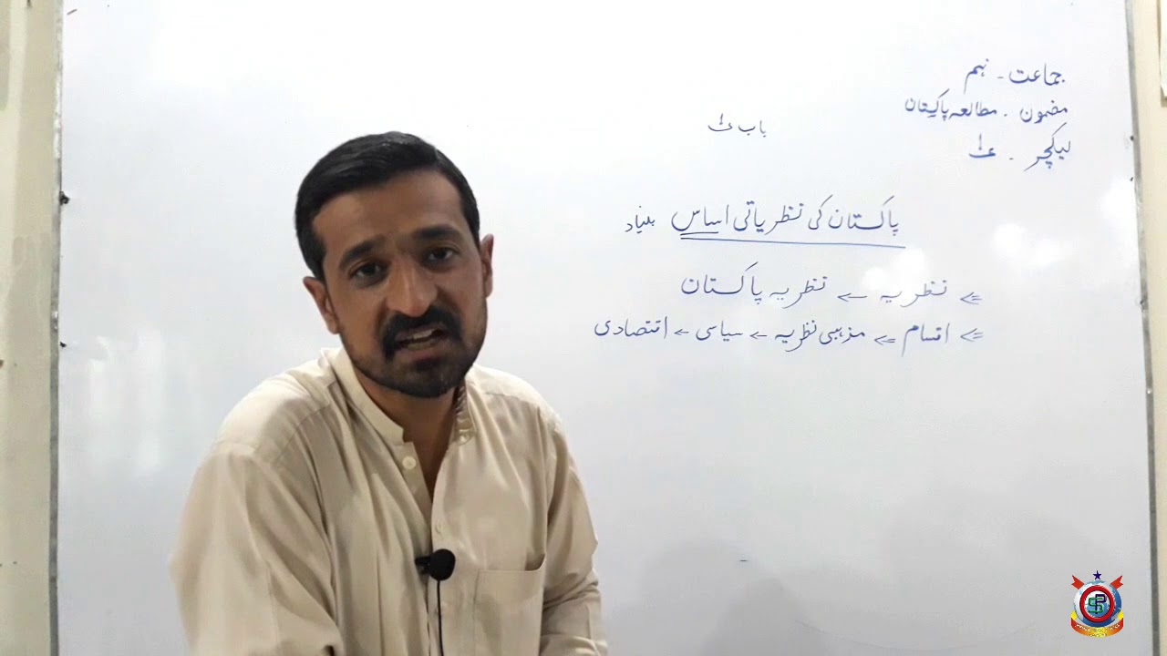 Class 9th Pak Study Lecture 1 Pakistan ki Nazreeyati Asaas