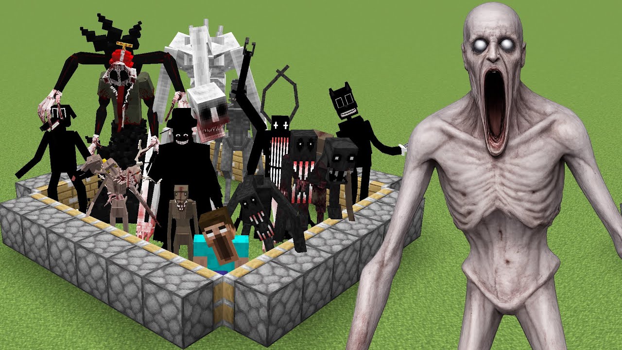 Все ужасающие мобы в Minecraft вместе взятые