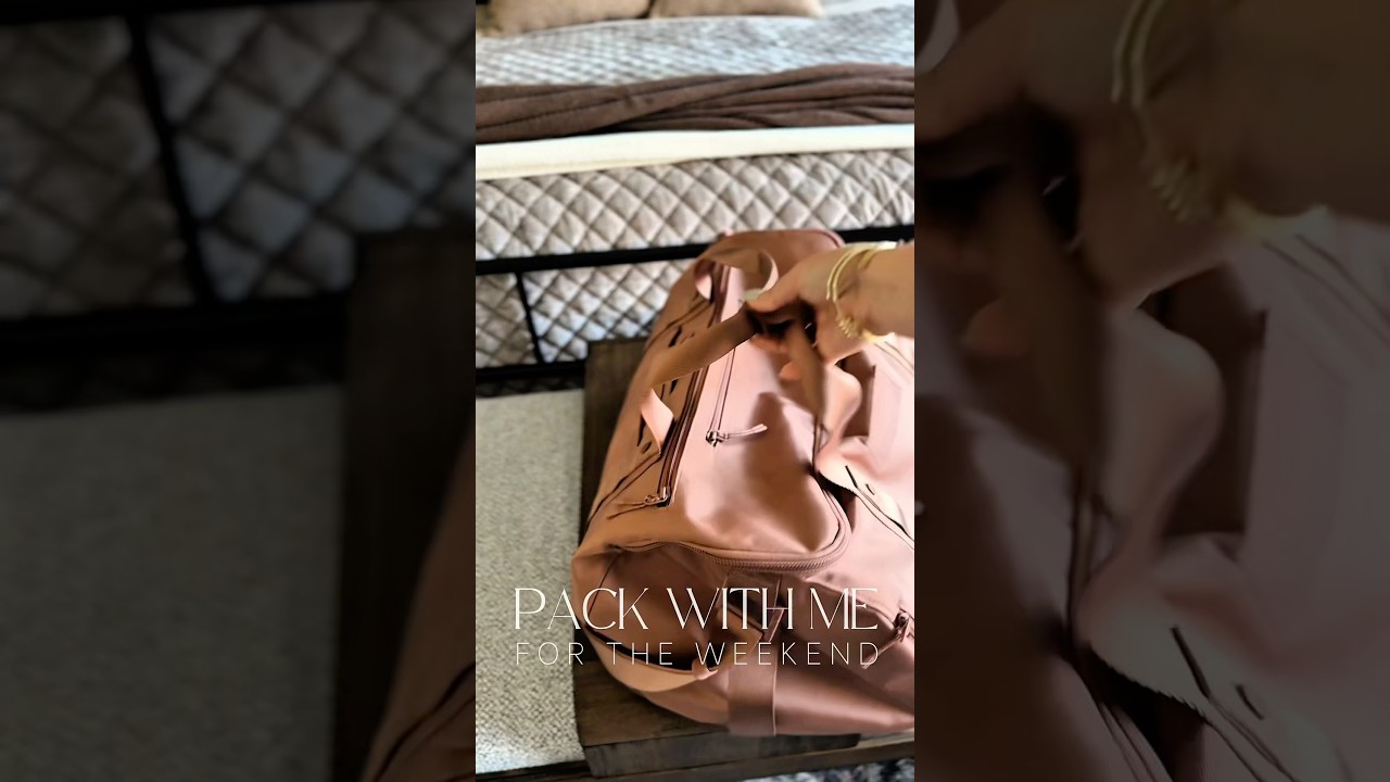 Pack My Weekender With Me #packwithme #traveltips #travelhacks #packmybag