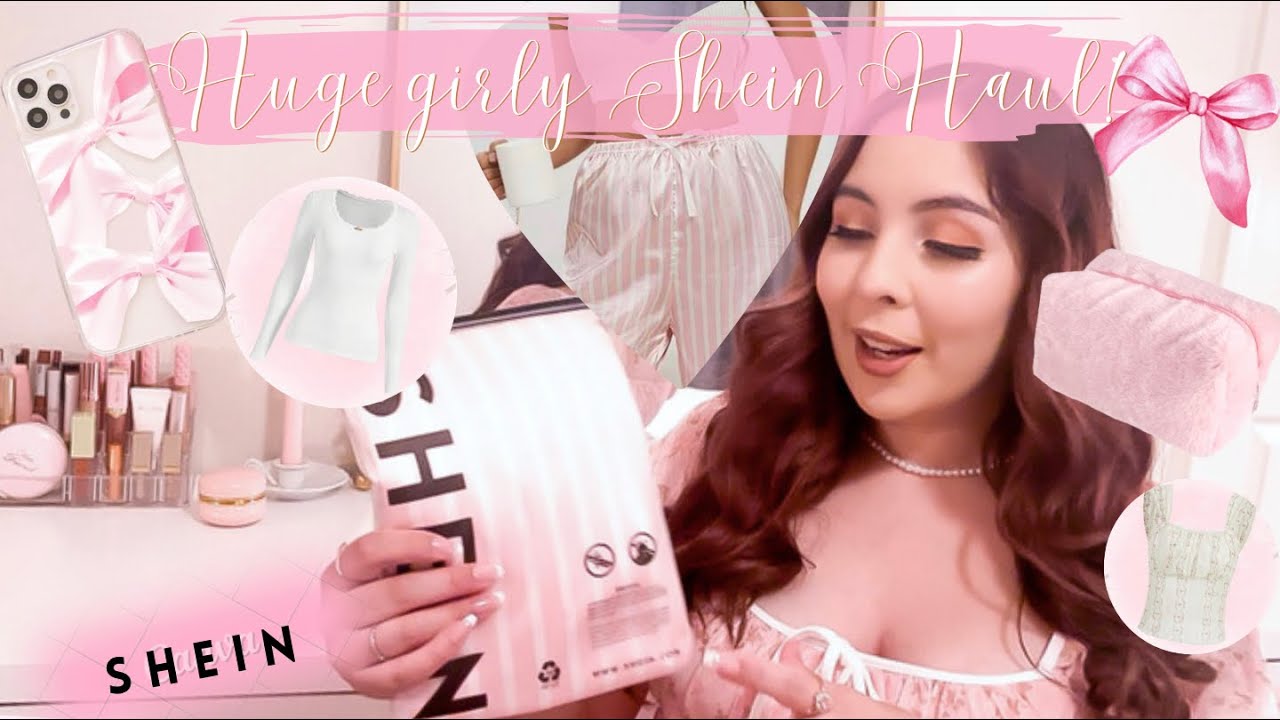 Huge Pink & Girly Shein Haul! 🎀✨💗🌸 (pink accessories & lots of floral)