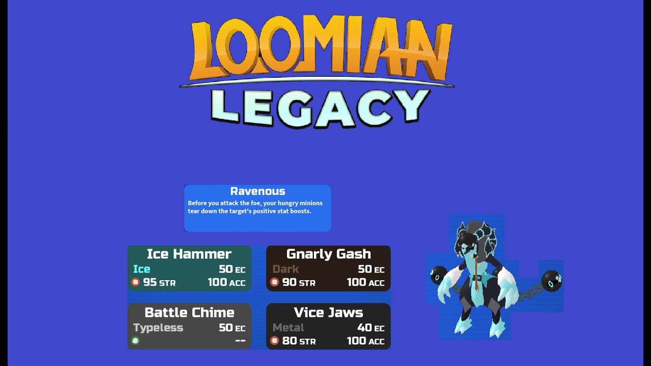 Kramboss was BUFFED, but does it make it Good. Loomian Legacy PVP.