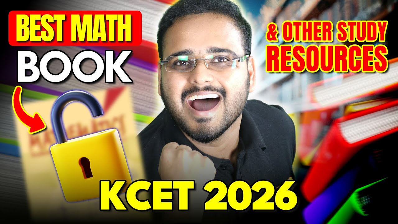 Best Books & Resources to Crack KCET 2026 Math 🔥 Score High in Maths!