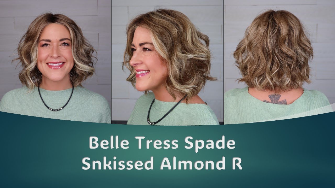Belle Tress Spade в цвете Sunkissed Almond R | Роскошная шапочка, полностью связанная вручную! Ин...