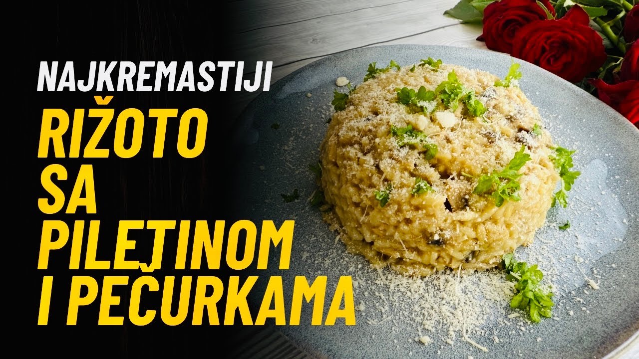 Kremasti Rizoto sa Piletinom i Pecurkama‼️Brzi Rucak‼️Creamy Chicken Mushroom Risootto‼️So Delicious