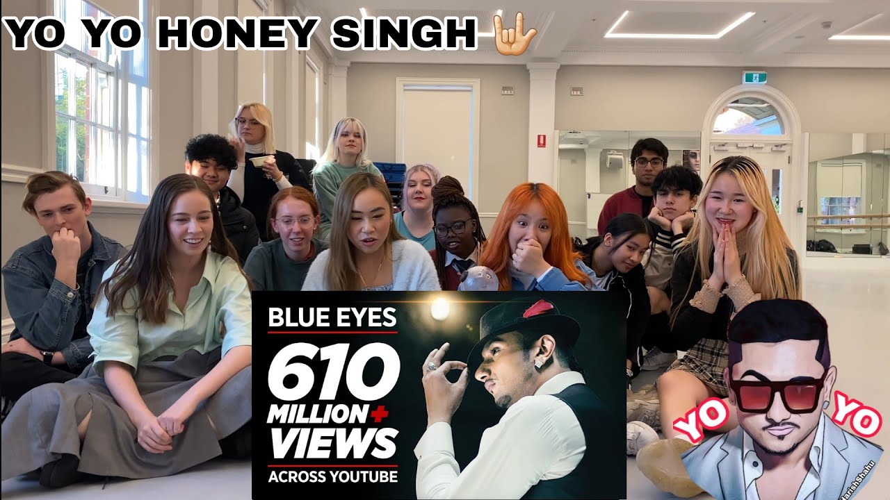 Foreigner Girls Reaction On Blue Eyes | Honey Singh | Yo Yo Honey Singh Song Reaction