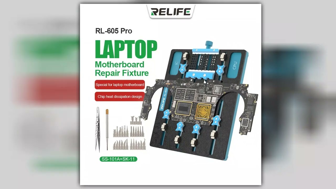 RELIFE RL605 Pro Universal Chip Slot Motherboard Fixture Laptop IC Chip CPU Motherboard Jig Board H