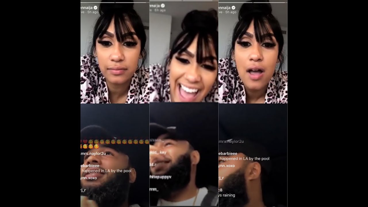 QUEEN NAIJA AND CLARENCNYC FLIRTING ON IG LIVE 1.2.19 😍😏