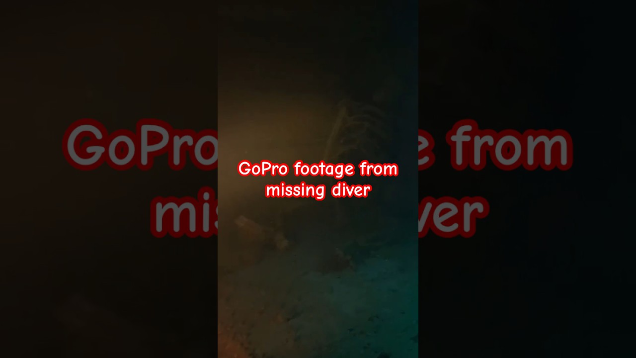 Super creepy GoPro footage missing diver #wreckdiving #scuba #foundfootage #trending  #shipwreck