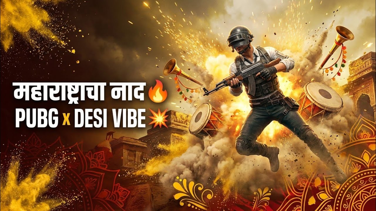 🔥 PUBG Montage x Marathi Folk Vibes 💥 | ढोल ढमाका x Haldi Song | BGMI Desi Edit 🎮