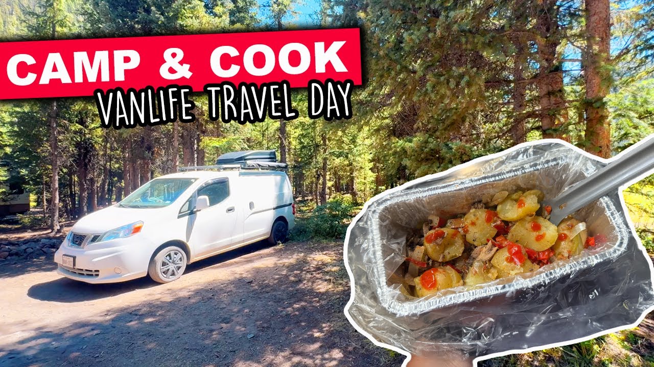 День путешествий на Vanlife | Лагерь и приготовление пищи после дня приключений