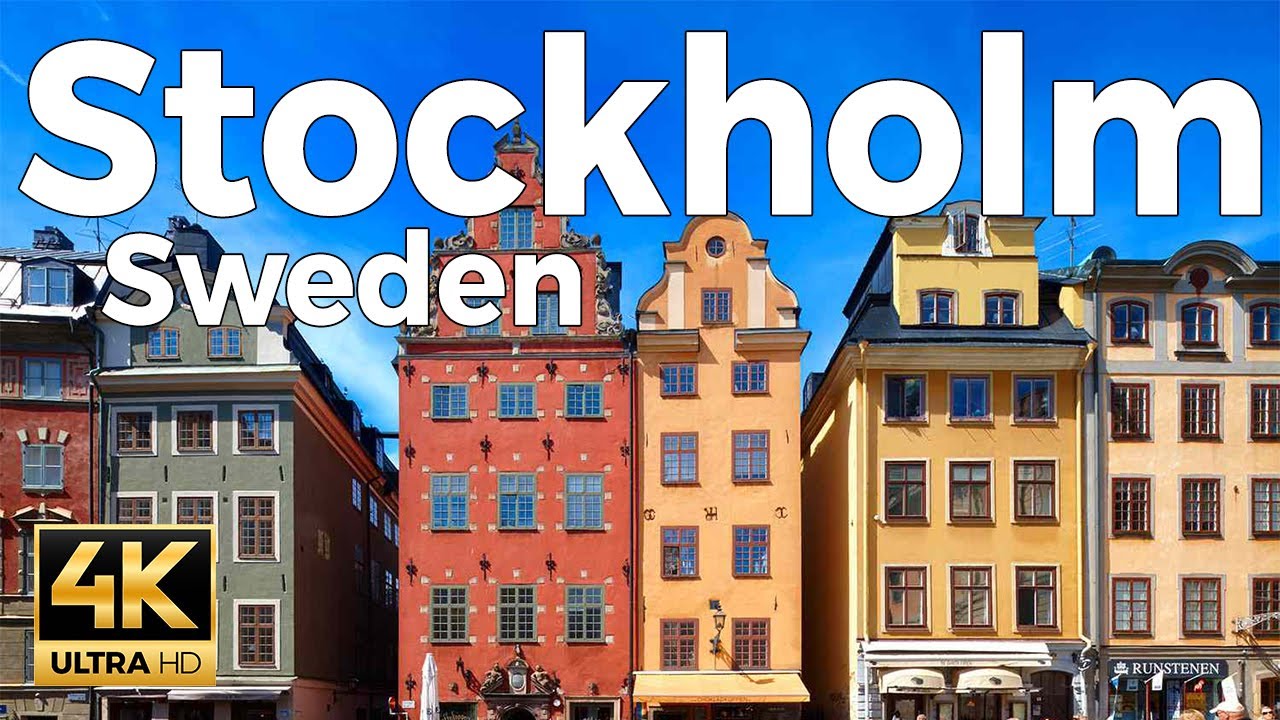 Stockholm, Sweden Walking Tour 4k - With Captions
