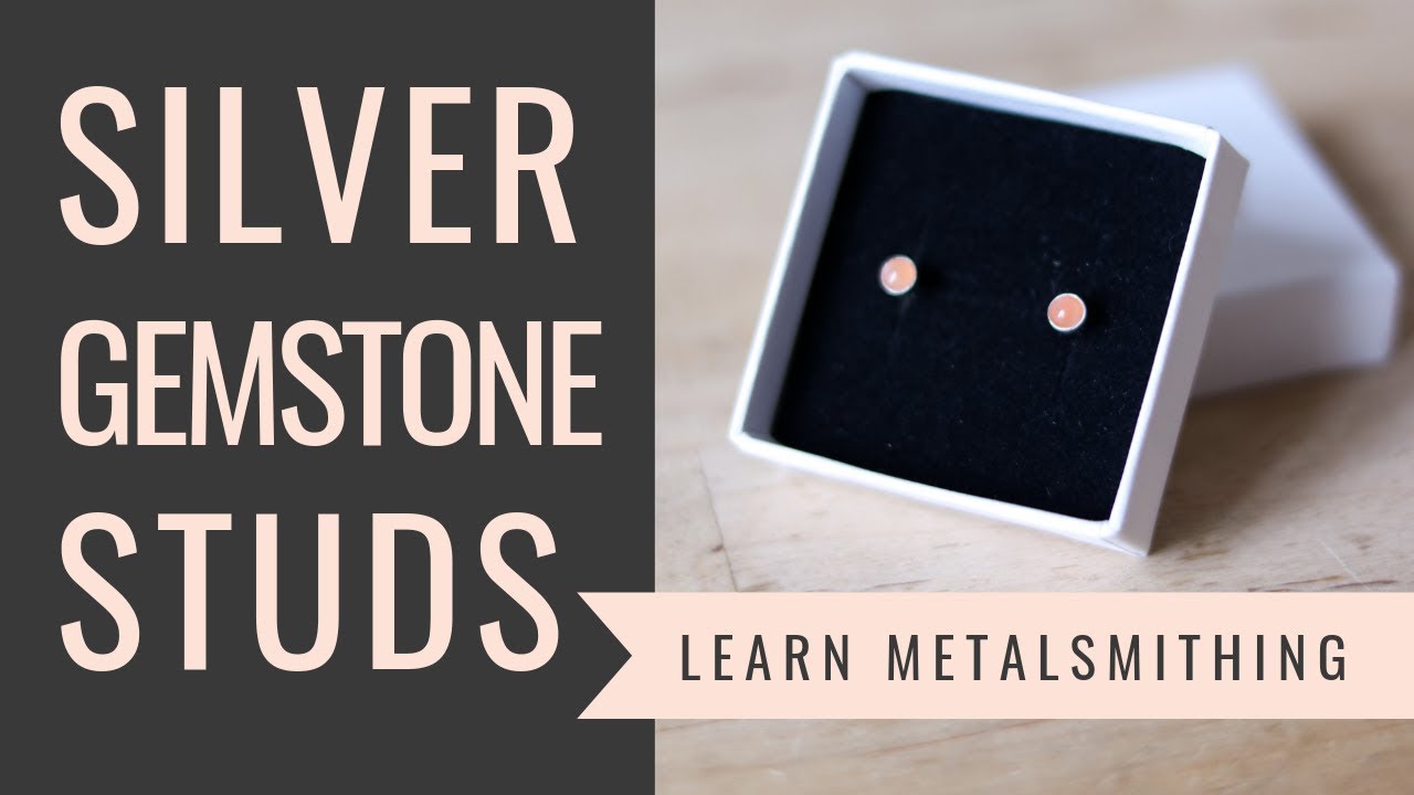 How to make silver earrings with gemstones. Jewelry making tutorial