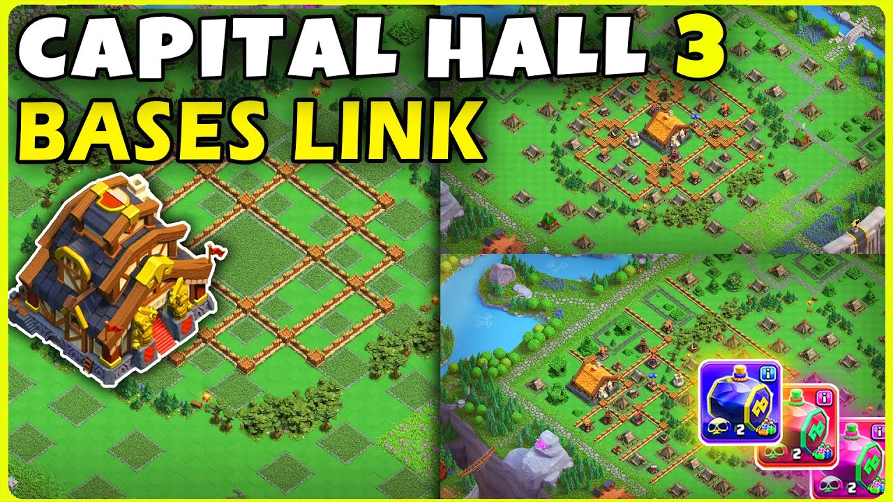 AFTER UPDATE🔥 TOP 3 Best CAPITAL HALL 3 Bases COPY Links, Clash of Clans