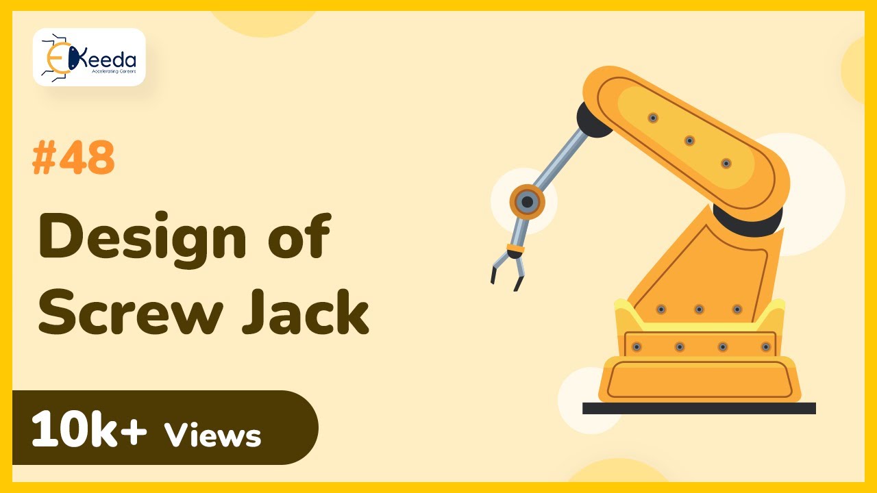 Design Of Screw Jack Design Aspects And Formulae- Design Against Static Loads - Machine Design I