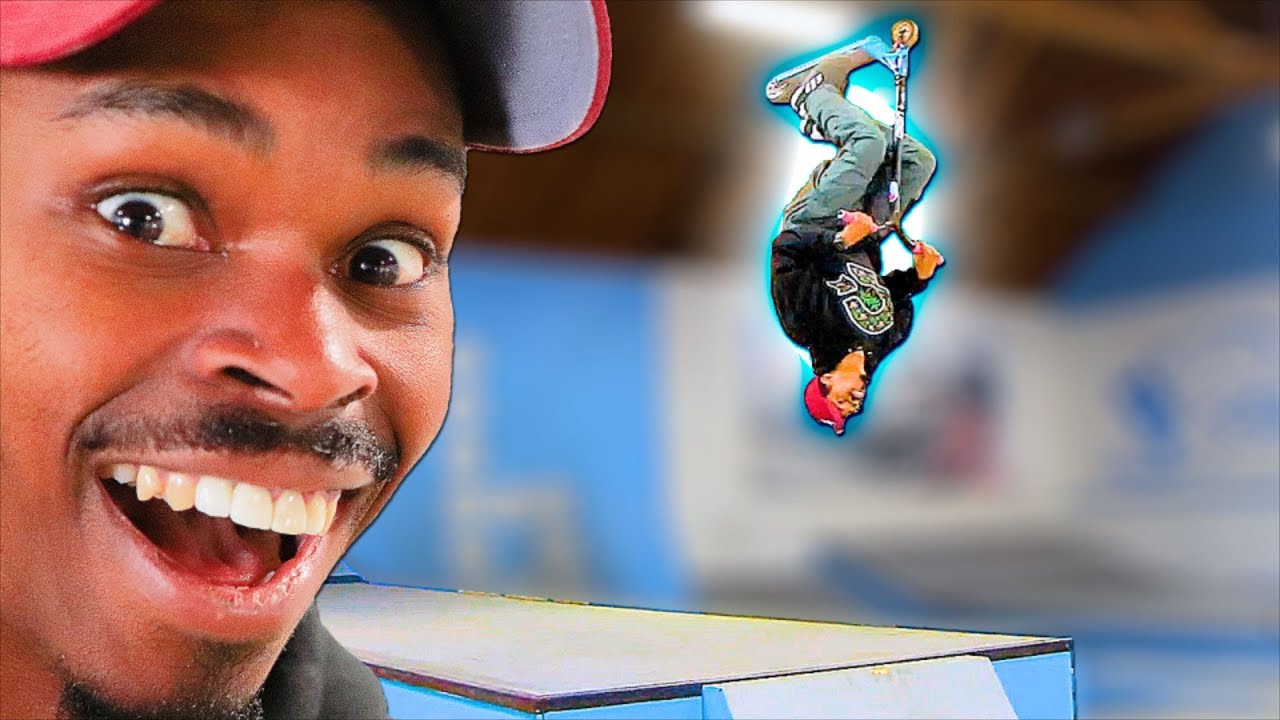 CAN A SKATEBOARDER BACKFLIP A SCOOTER?!