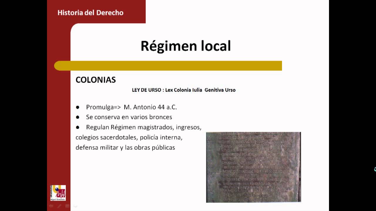umh1193sp Bloque 1.1.2 Régimen provincial y local de Hispania