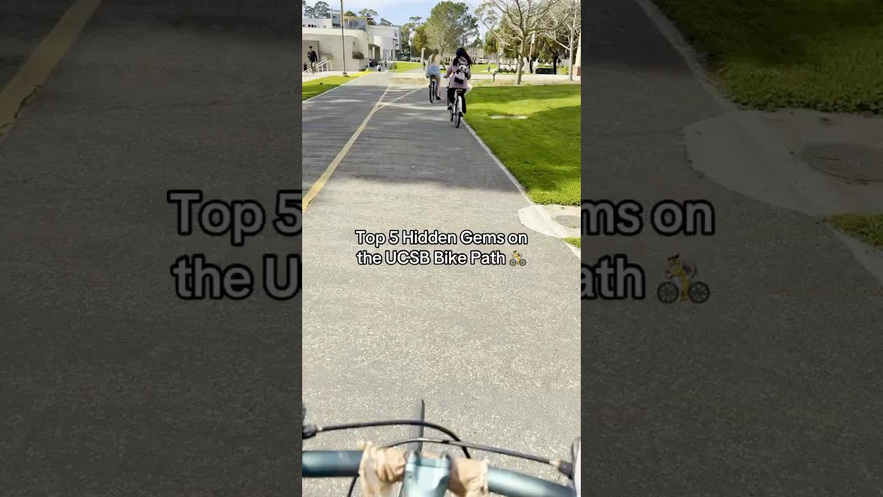 Unique bike path hidden gems at UCSB 🚴 #ucsantabarbara #biketour