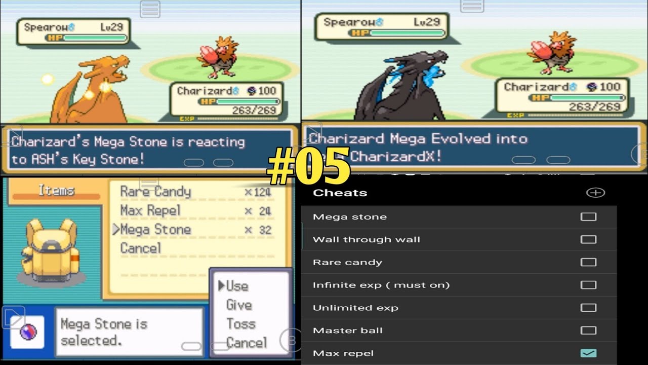 How To Envolve Your Pokemon || Key Stone & Mega stone || Pokemon Fire Red X.