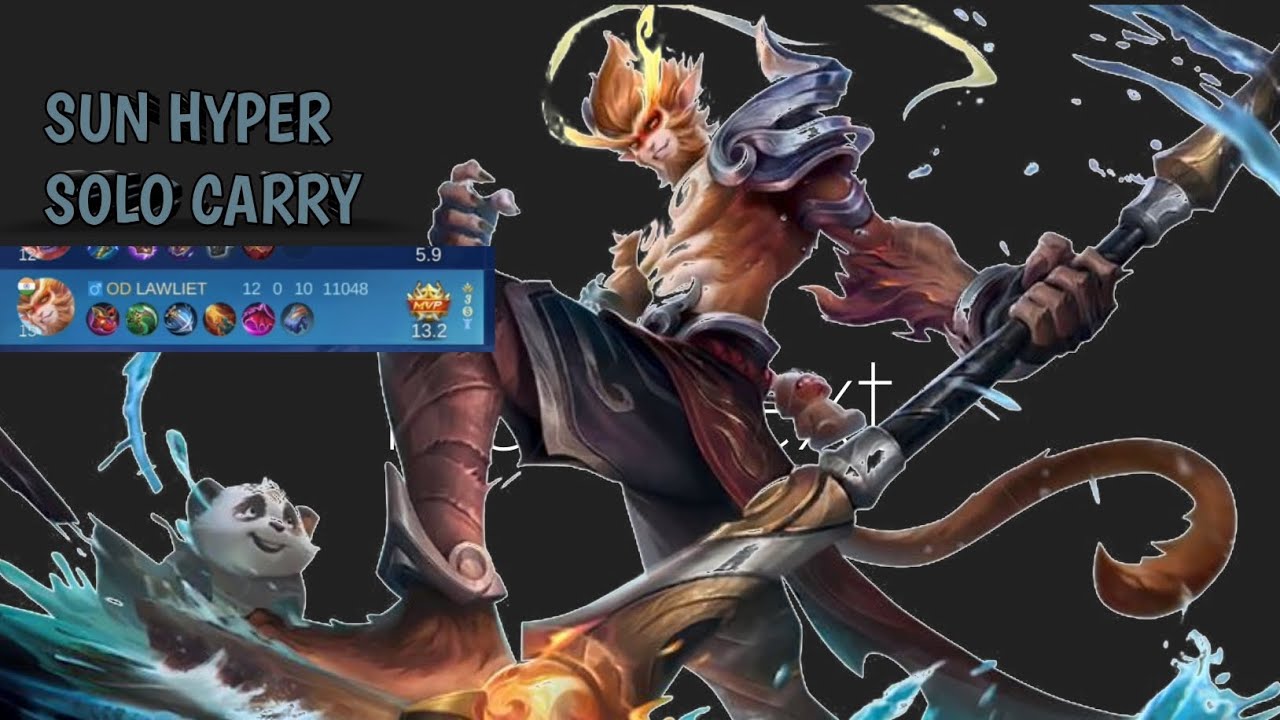 SUN HYPER SOLO CARRY 12 KILLS GAMEPLAY Moba5v5