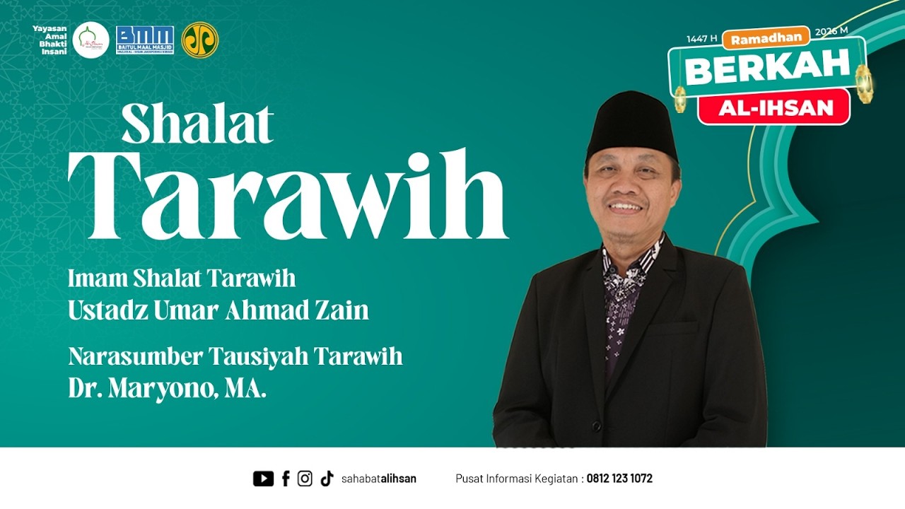 🔴 [LIVE] Tausiyah Tarawih Bersama Ustadz Dr. Maryono, MA.