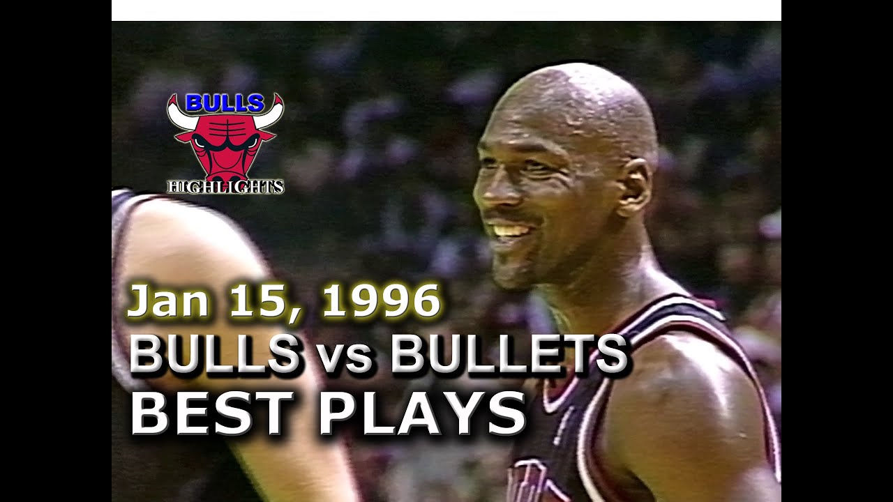 Jan 15 1996 Bulls vs Bullets highlights