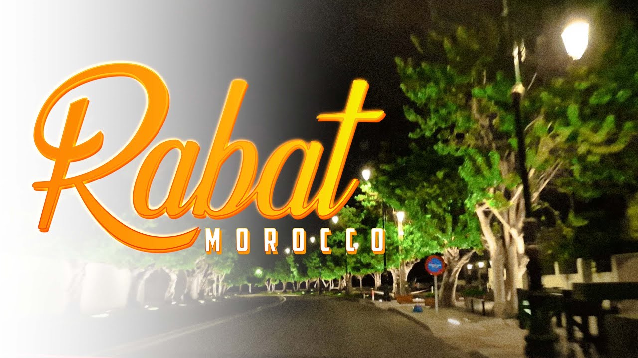 Rabat 4K - Night Drive - Driving Downtown ( Relaxation ) (@streetma )