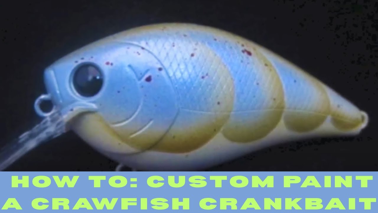 How to Paint a Crawfish Pattern on a Crankbait | Custom Lure Airbrush Tutorial #crankbaitpainting