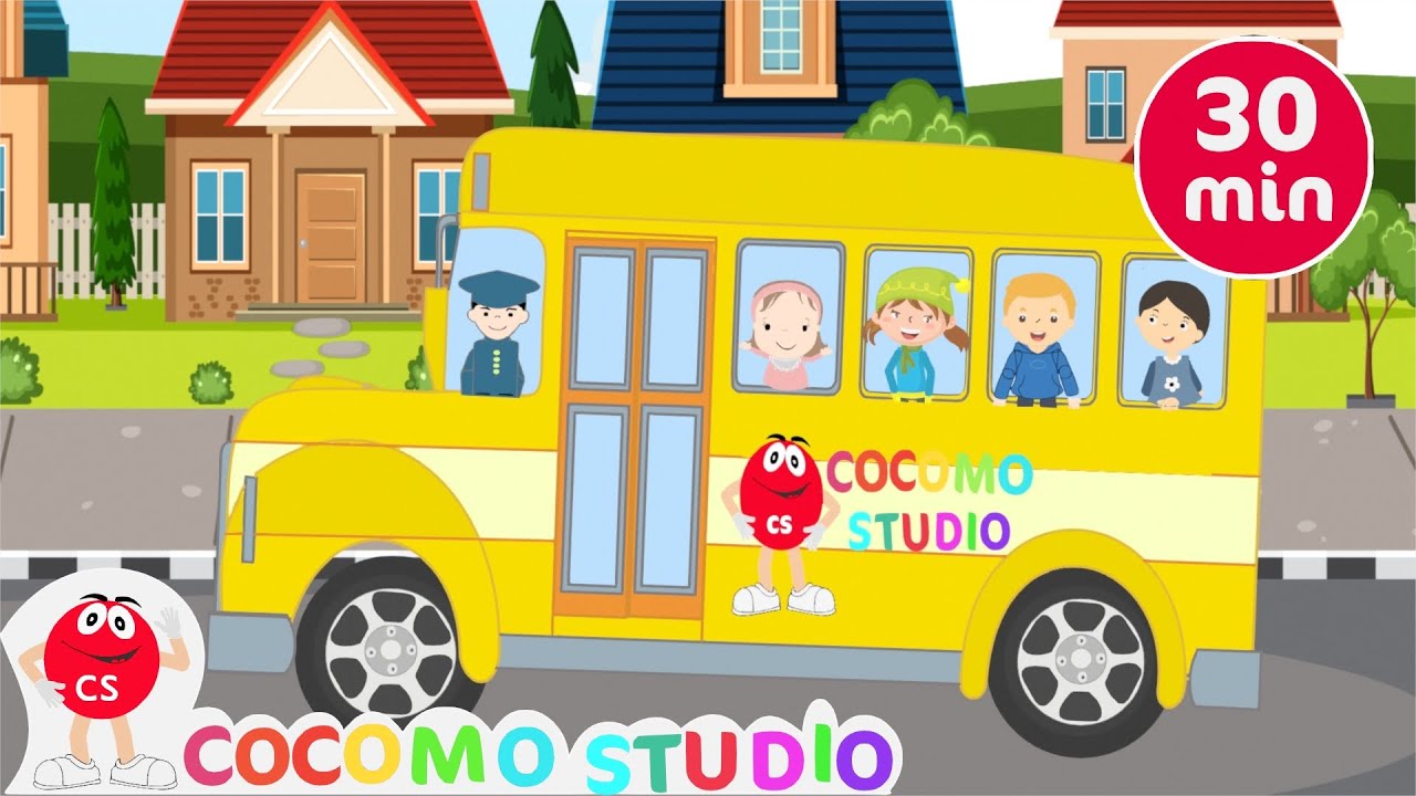 Wheels on the Bus + more Nursery Rhymes and Kids Songs - Cocomo Studio