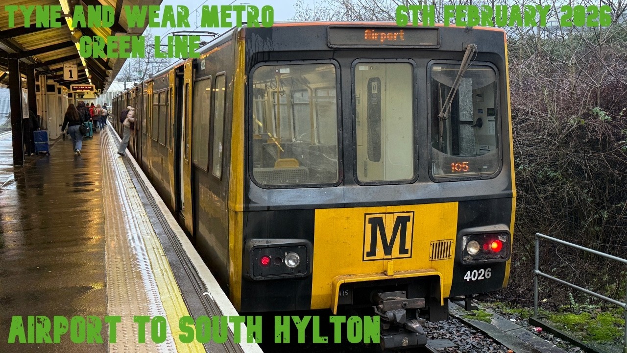 FULL JOURNEY | Tyne and Wear Metro (Green Line) T105: Airport to South Hylton | Metrocars 4068+4079