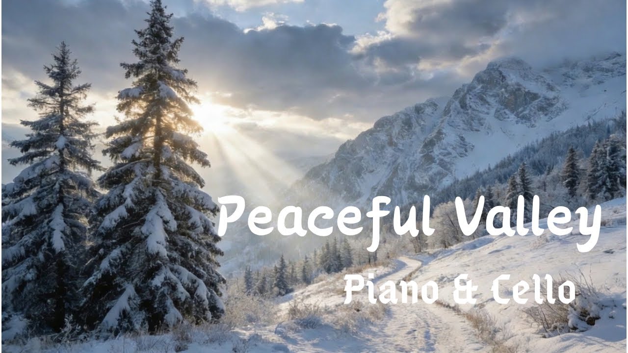 A Valley Touched by Winter Sun 🎄｜Relaxing Cello & Piano for Rest and Warmth
