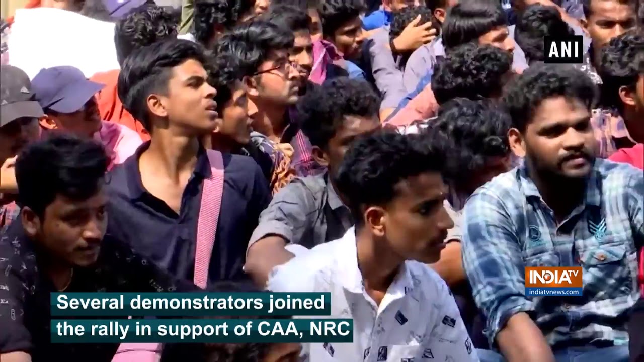 ABVP members hold rally in support of CAA, NRC in Kerala
