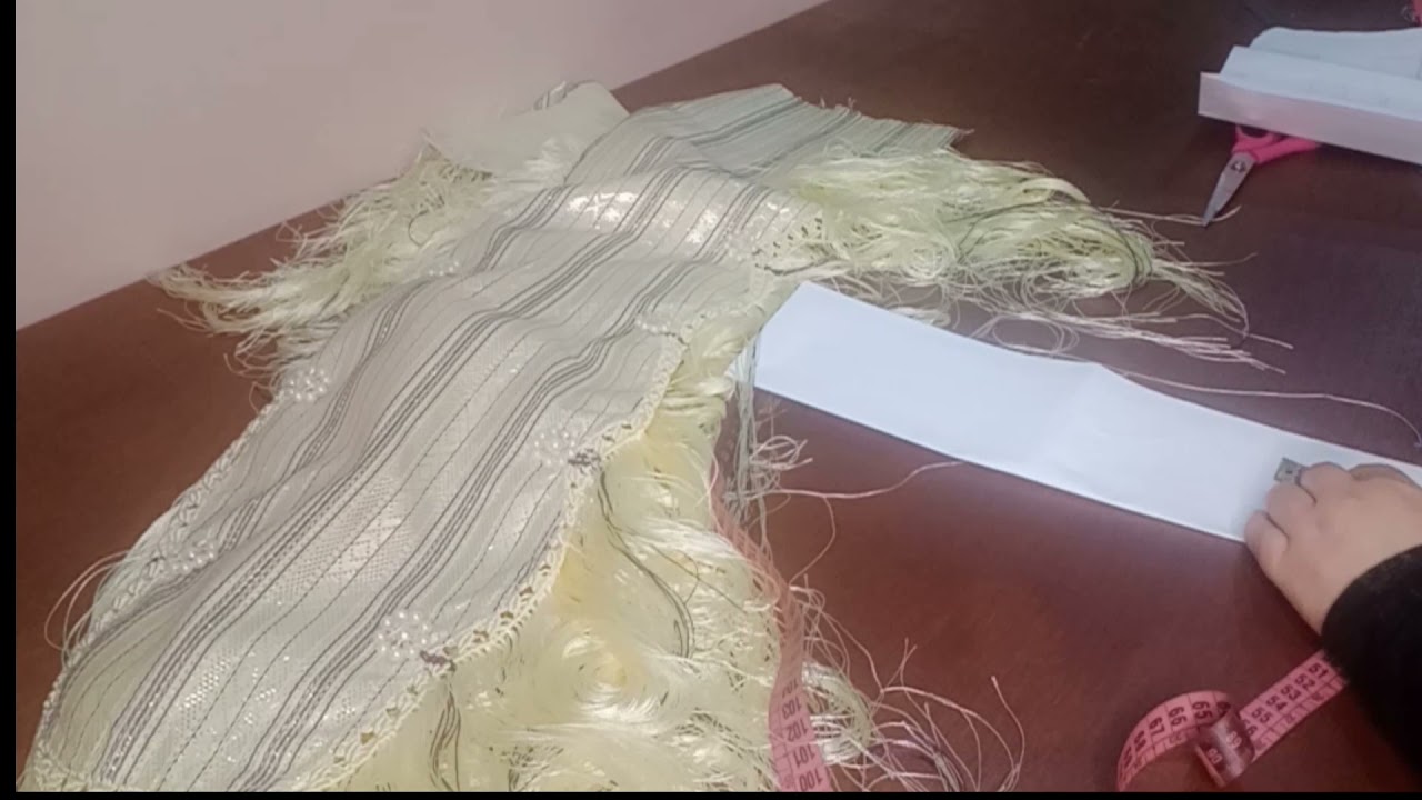 طريقة تفصيل منديل المنسوج للأخت التي وعدتها أمي و زوجي جنتي