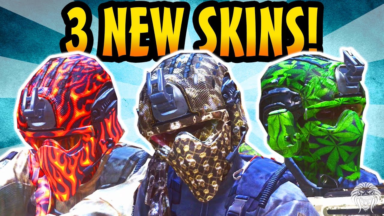 COD Ghosts: 3 New DLC Skins! Inferno, Blunt Force & Bling (Call of Duty Ghost Micro Items)