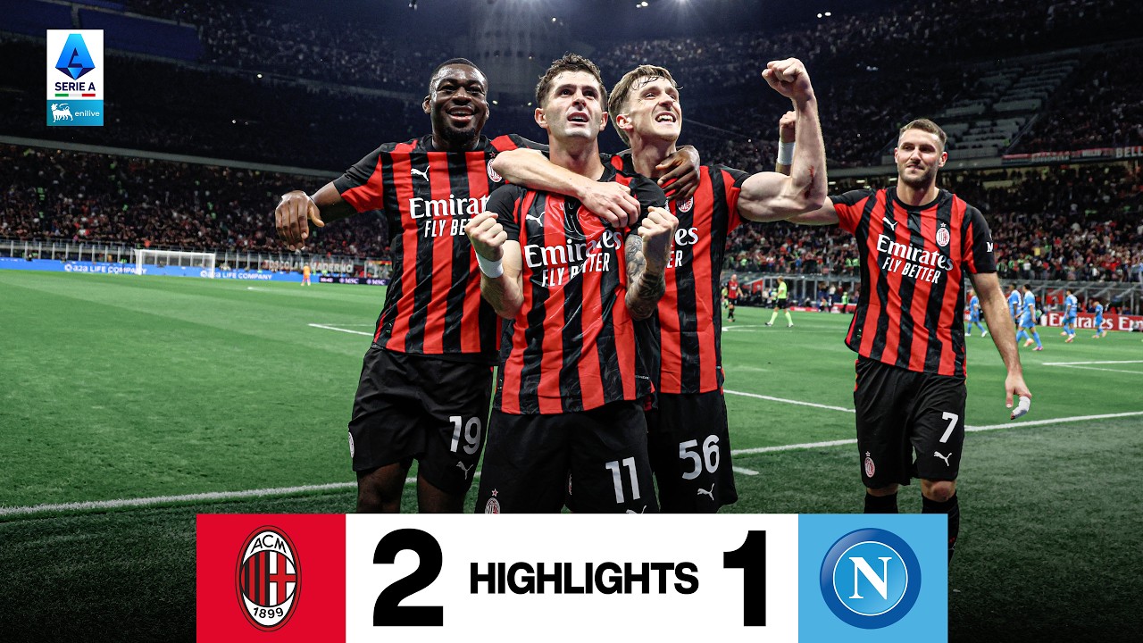 Saelemaekers-Pulisic: il big match &egrave; rossonero | AC Milan 2-1 Napoli | Highlights Serie A