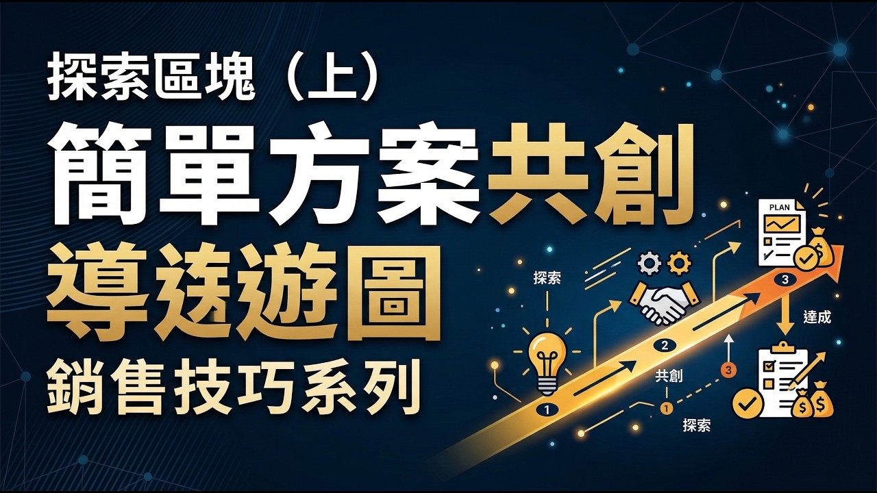 商業實戰研討：方案總被拒？深度解析“未知區塊”的方案共創與導遊控場術 369 6-7