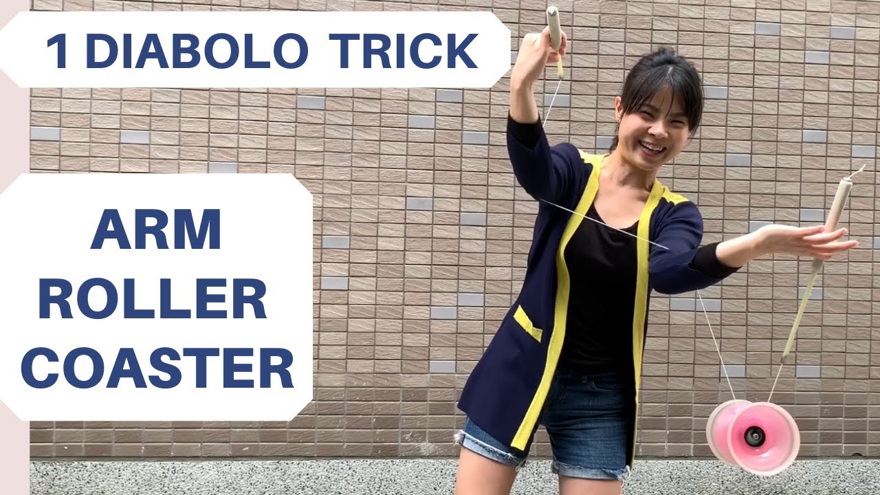 Diabolo trick, arm orbit ROLLER COASTER