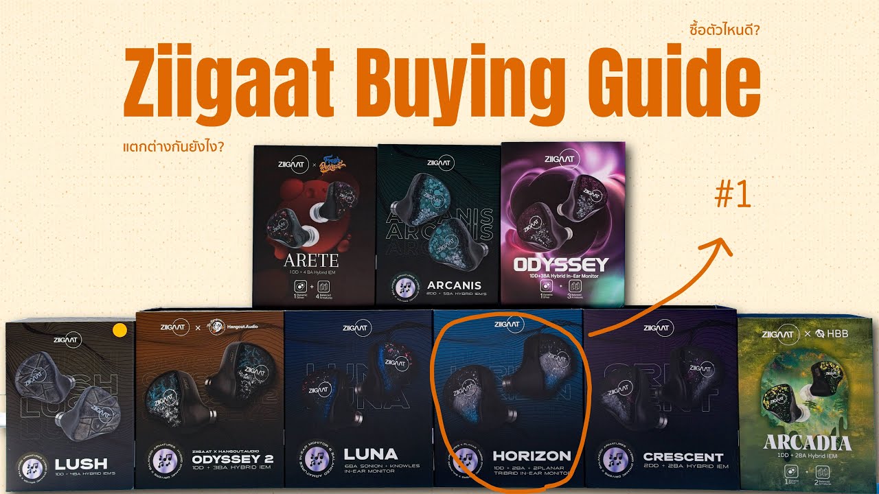 ซื้อหูฟัง Ziigaat ตัวไหนดี!? - Ziigaat IEM Buying Guide