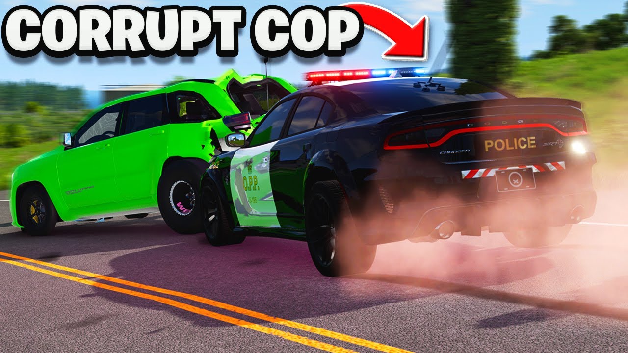 День из жизни коррумпированного полицейского — ролевая игра BeamNG Drive Police