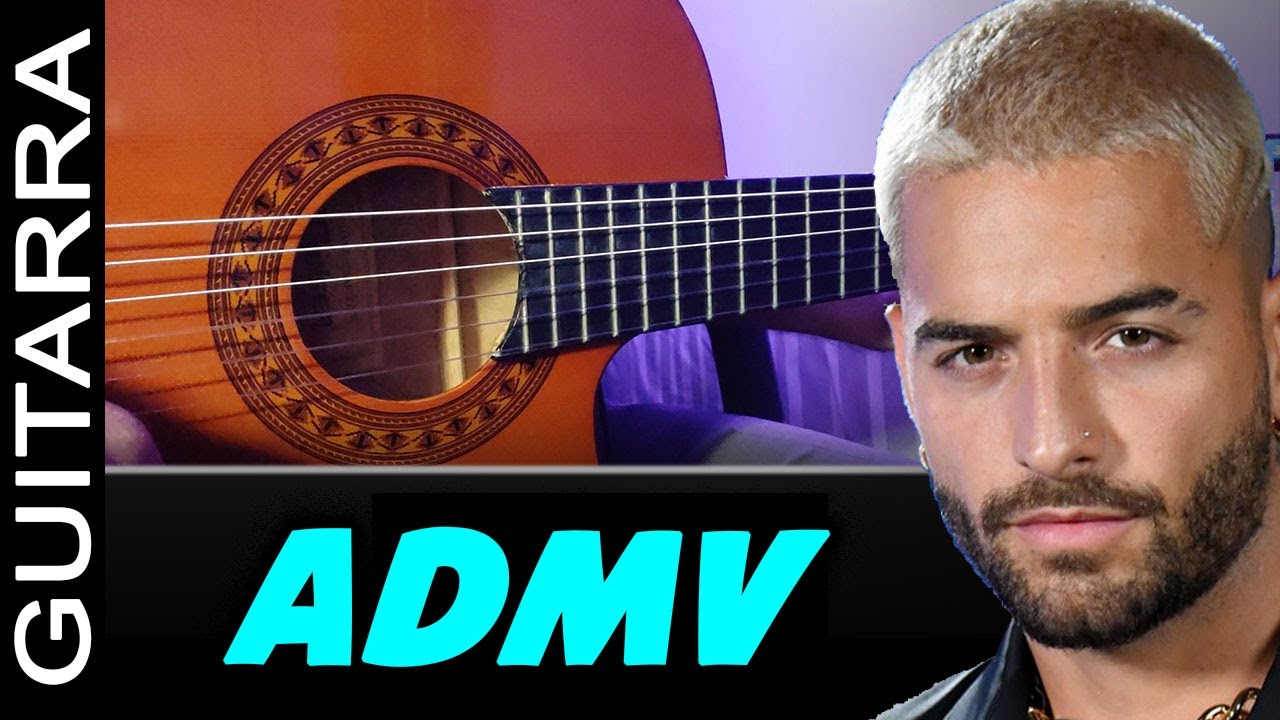 Maluma - ADMV | Tutorial Guitarra F&aacute;cil | Amor De Mi Vida | Letra y Acordes