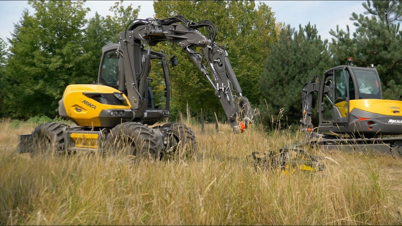 Mecalac 6 MCR 9 MWR bosbouw bomenknipper wortelriek