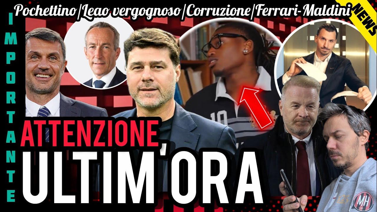 😱POCHETTINO🤬LEAO VERGOGNOSO❌ROTTURA TOTALE🚨TARE 