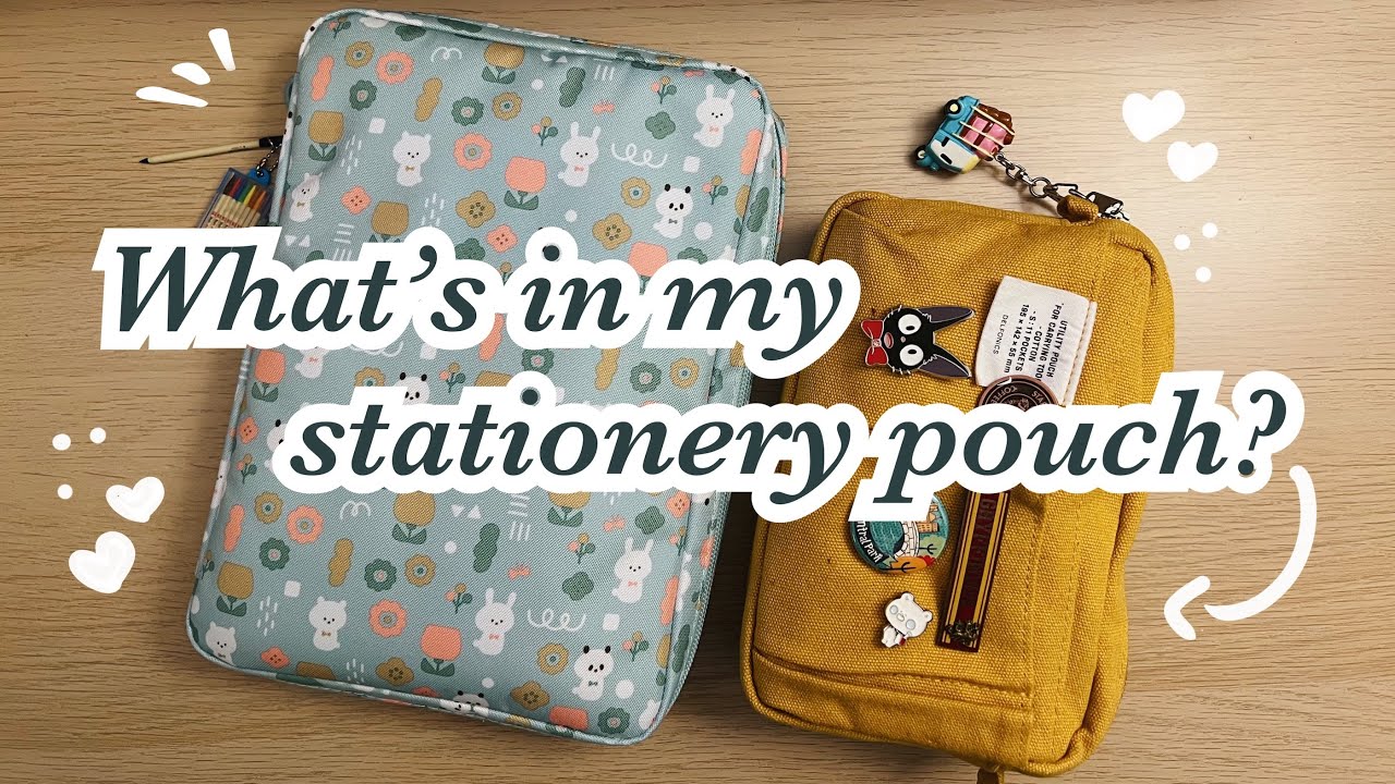 What's in my Delfonics & Mizutama multi stationery pouch (travel edition) ✂️🧳 | On Jerra's List