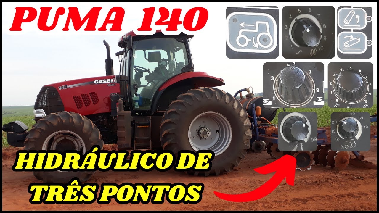 CASE PUMA 140 | Recursos do Sistema Hidráulico de Três Pontos