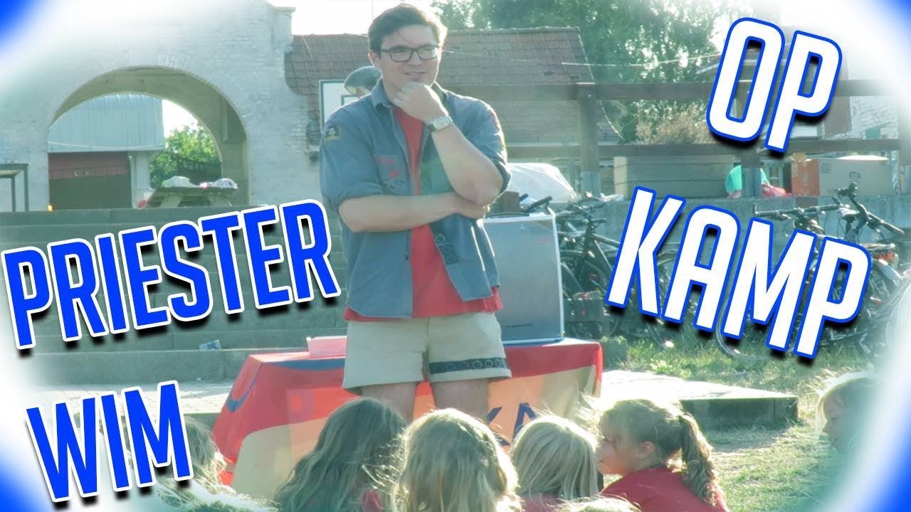 Priester Wim op Chirokamp